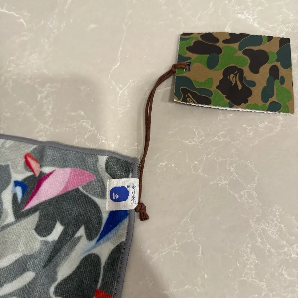 Bape Colorful Hand Towel with Iconic Logo